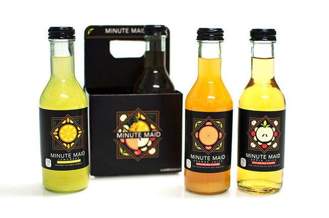 果汁飲料裝飾畫(huà)風(fēng)格包裝設(shè)計(jì)欣賞