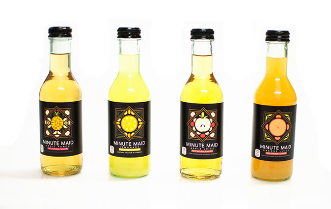 果汁飲料裝飾畫(huà)風(fēng)格包裝設(shè)計(jì)欣賞